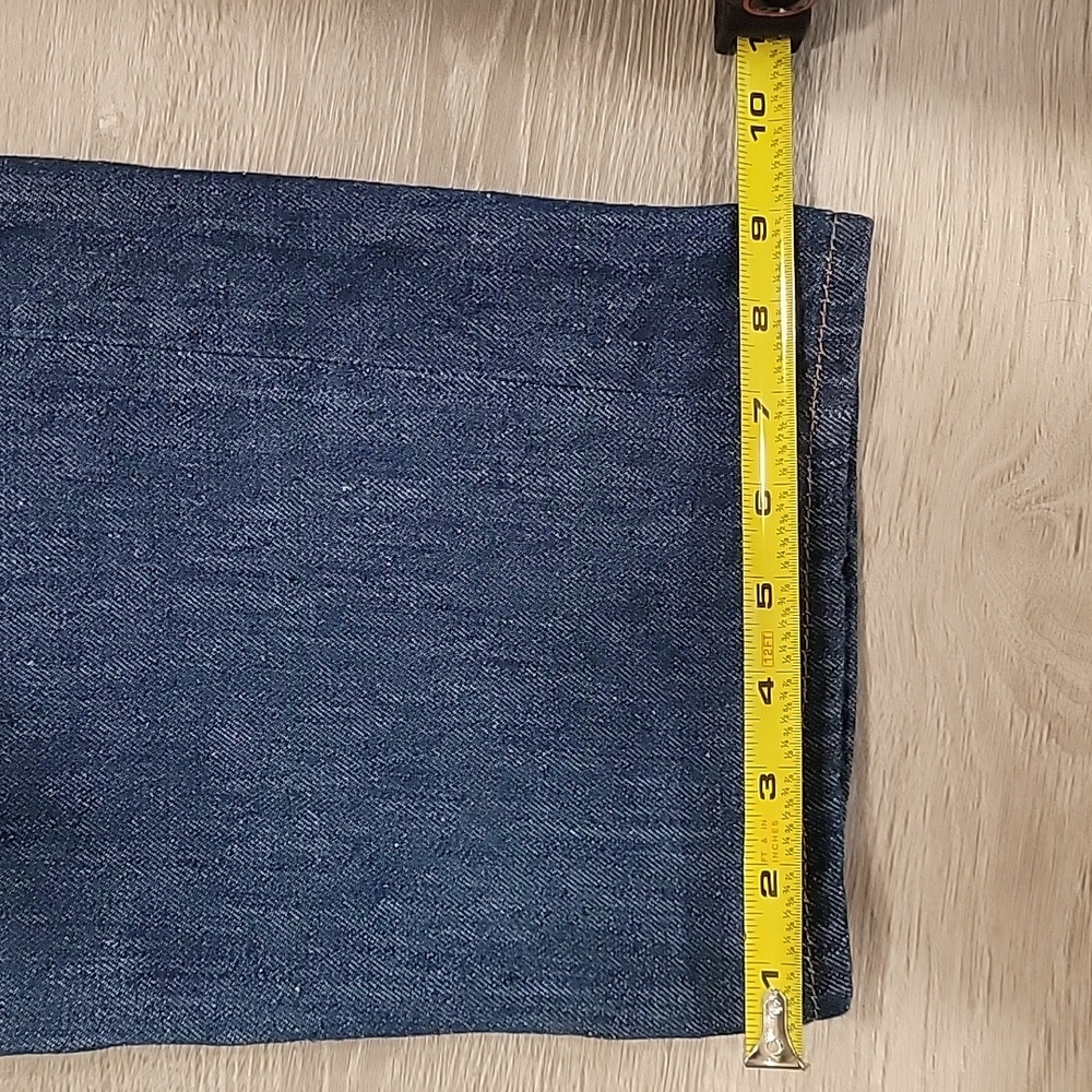 Zara Dark Blue Denim Wide Leg Jeans  NWOT - Picture 5 of 10